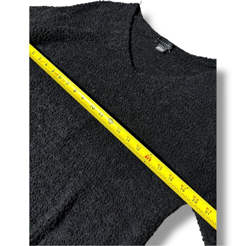 Sanctuary Charcoal Cozy Fuzzy Long Sleeve Size Large V-Neck Sweater - Picture 11 of 16